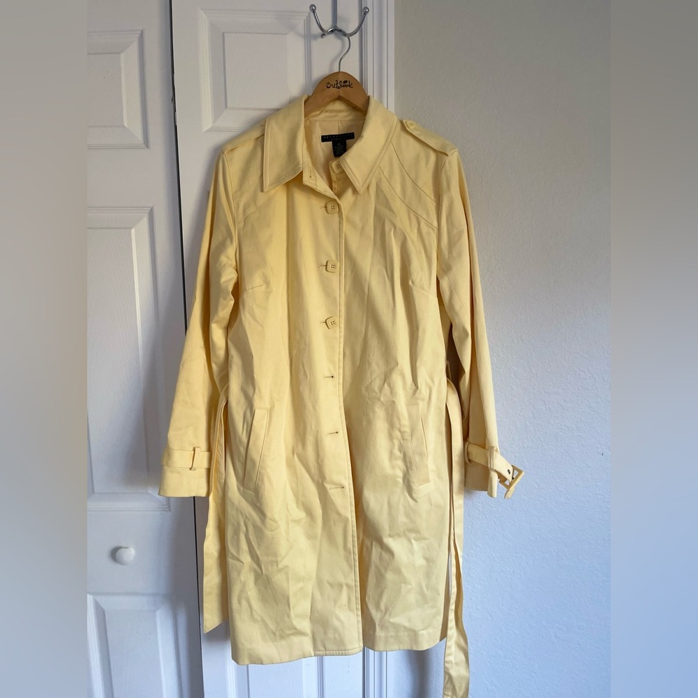 Talbots Vibrant Red Jacket with Gold Trim